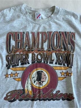 Vintage 1991 Washington Redskins Super Bowl XXVI T-Shirt Unisex Adult Size XL